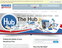 Tablet Screenshot of hughes-safety-showers.com